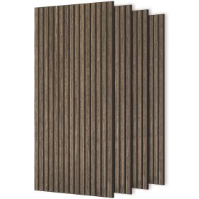 47" x 24" Wood Panels for Wall, 4 Pack Acoustic Panels, Sound Absorbing Slat Wall for Wall Decor, Home, Walnut