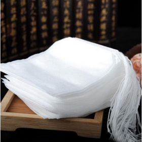 100Pcs Lot NonWoven Fabric Teabags 5.5 X 7CM Empty Tea Bags With String Heal Seal Filter Paper For Herb Tea (Option: default)