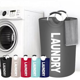 1 gallon waterproof fabric laundry basket, clothing storage basket, household storage basket (Color: dark blue)